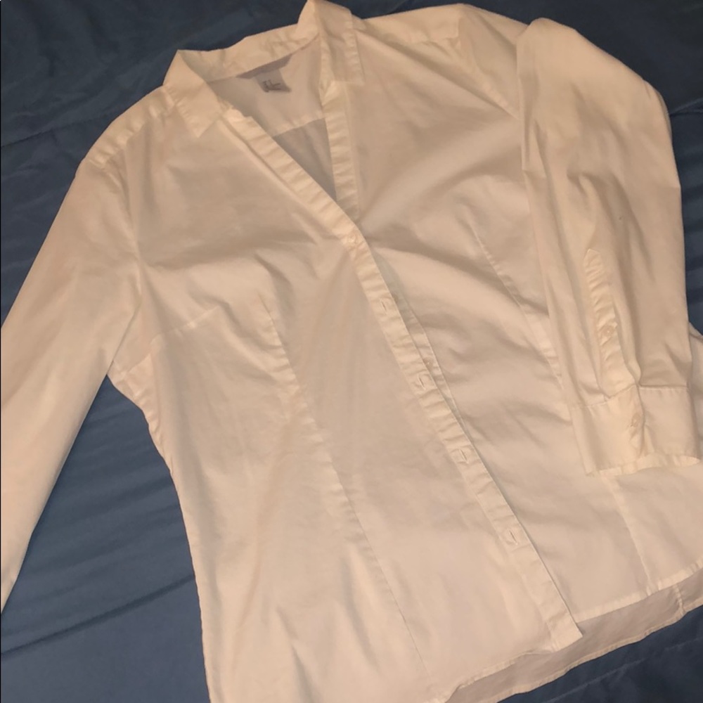 Women’s white button down